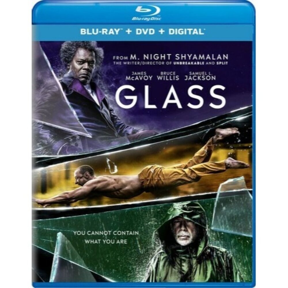 Glass (Blu-Ray + DVD) Bruce Willis Samuel Jackson